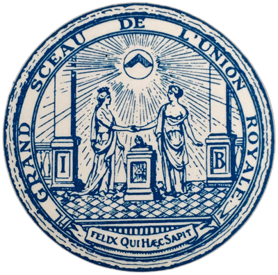 Logo van vrijmetselaarsloge L'Union Royale (nr. 1)
