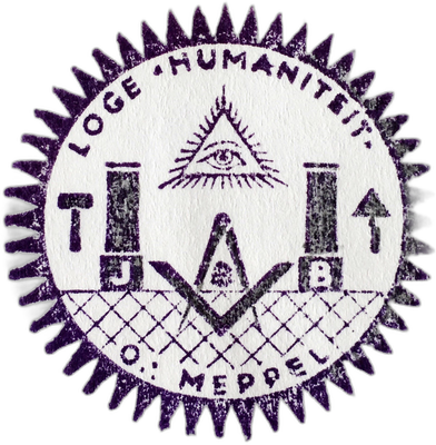 Logo van vrijmetselaarsloge Humaniteit (nr. 105)
