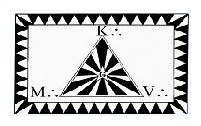 Logo van vrijmetselaarsloge Moed, Kracht, Volharding (nr. 114)