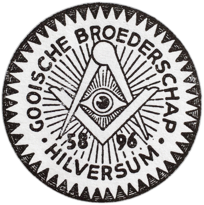 Logo van vrijmetselaarsloge De Gooische Broederschap (nr. 86)